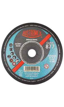 Disco para corte de acero inoxidable