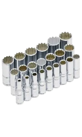 DADOS 6 Y 12 PUNTAS, EN PULGADAS y MM